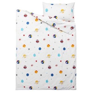 AFTONSPARV Space Pattern Duvet Cover & Pillowcase Twin
